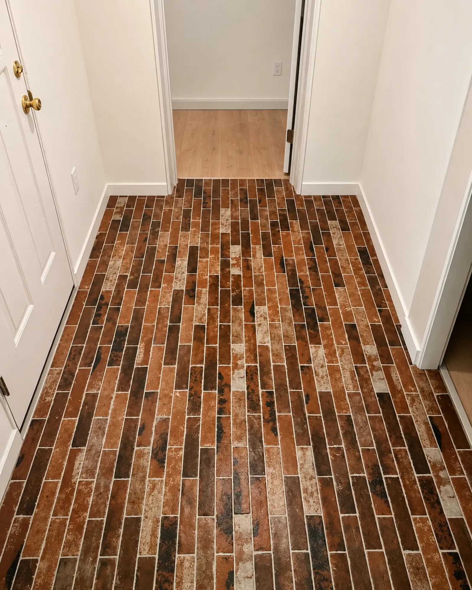 Terracotta tile flooring installation by Almog Construction in Central Oregon.