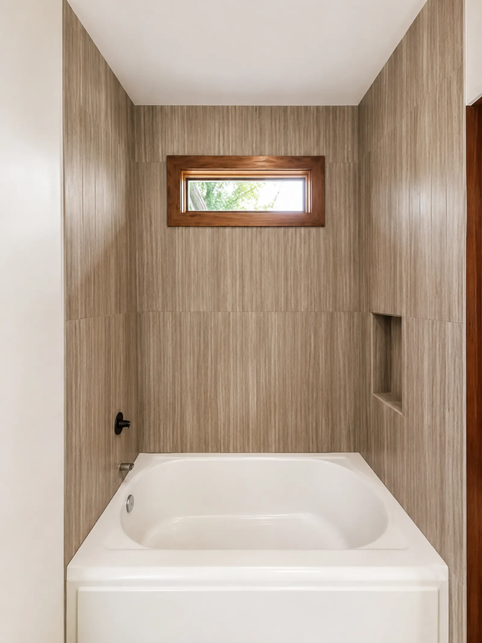 Finished Bathtub Alcove — Bathroom Remodeling by Almog Construction, licensed Oregon general contractor CCB #241934.