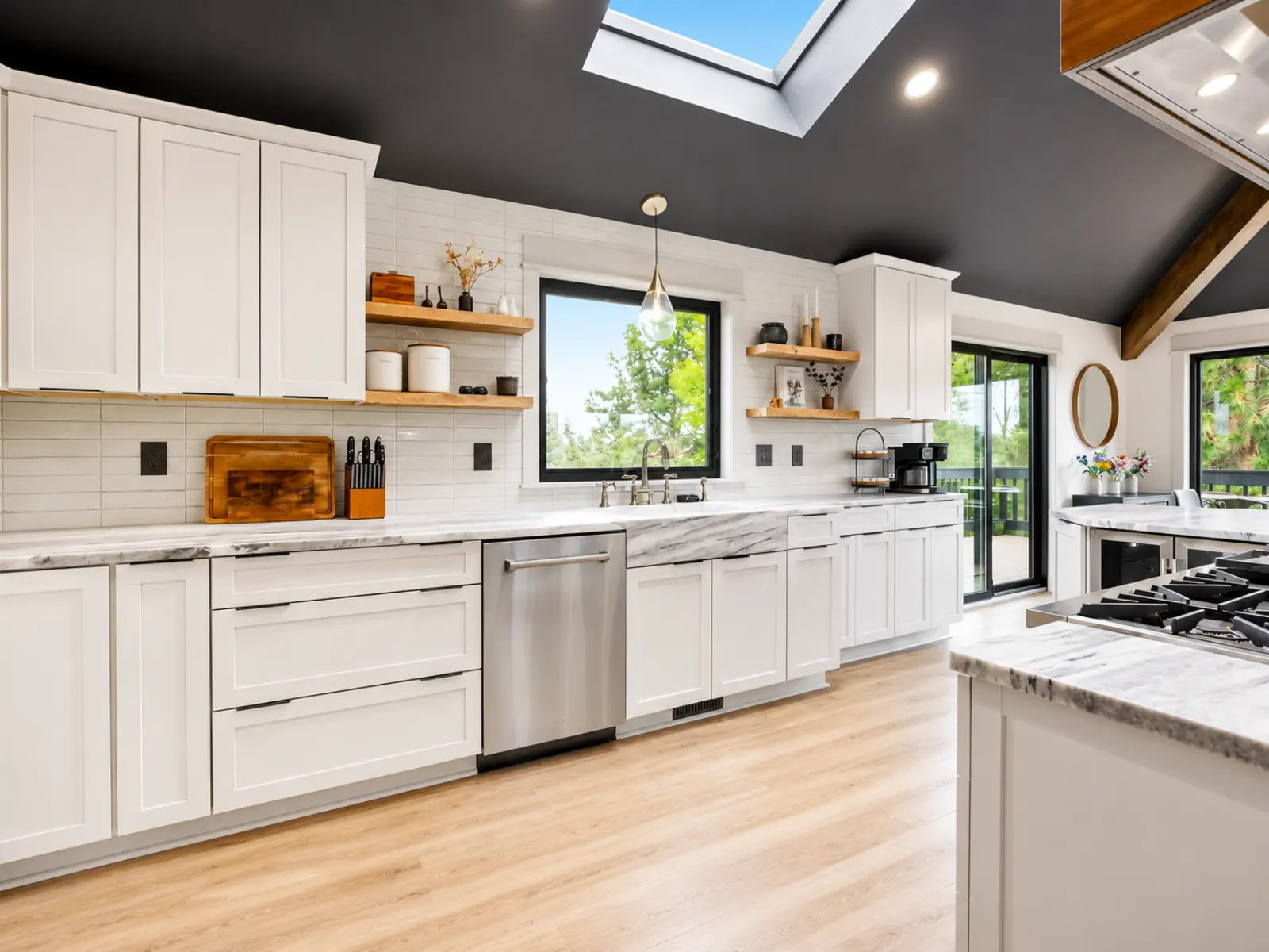 Bright and Airy Modern Kitchen — Kitchen Remodeling by Almog Construction, licensed Oregon general contractor CCB #241934.